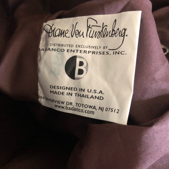 VTG DVF Plaid Weekender Carry On Personal Travel Bag Shoulder Strap Large 20X17” - Picture 13 of 13